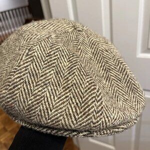 Ralph Lauren Double RL Herringbone Cap - Brown and Cream
